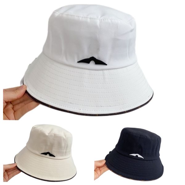 

Designer Everyday Cotton Style Bucket Hat Unisex Trendy Lightweight Outdoor Hot Fun Summer Beach Vacation Getaway Headwear, White