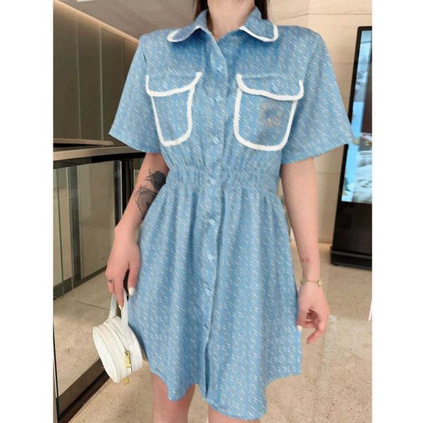 23ss summer dresses women dress womens designer clothing full alphabet print lapel embroidered pocket shirt tucked waist dress womens clothi, Black;gray
23ss summer dresses women dress womens designer clothing full alphabet print lapel embroidered pocket shirt tucked waist dress womens clothi, Black;gray