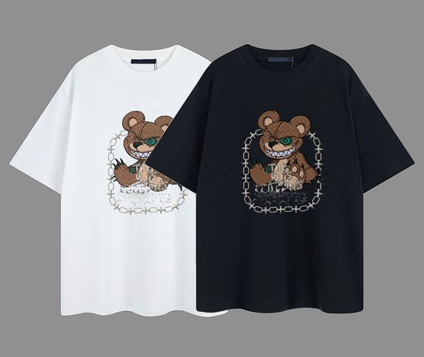 designer men's t shirt 2023 fashion new brown bear print tee men tshirt womens loose elastic short sleeve polo shirt eu size s-xl, White;black
designer men's t shirt 2023 fashion new brown bear print tee men tshirt womens loose elastic short sleeve polo shirt eu size s-xl, White;black