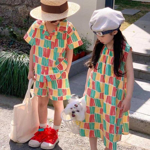 clothing sets 2-7y boys breathable turn-down collar t-shirt patchwork shirt+ shorts 2pc fashion set girl loose dress brother sister aa230426, White
clothing sets 2-7y boys breathable turn-down collar t-shirt patchwork shirt+ shorts 2pc fashion set girl loose dress brother sister aa230426, White