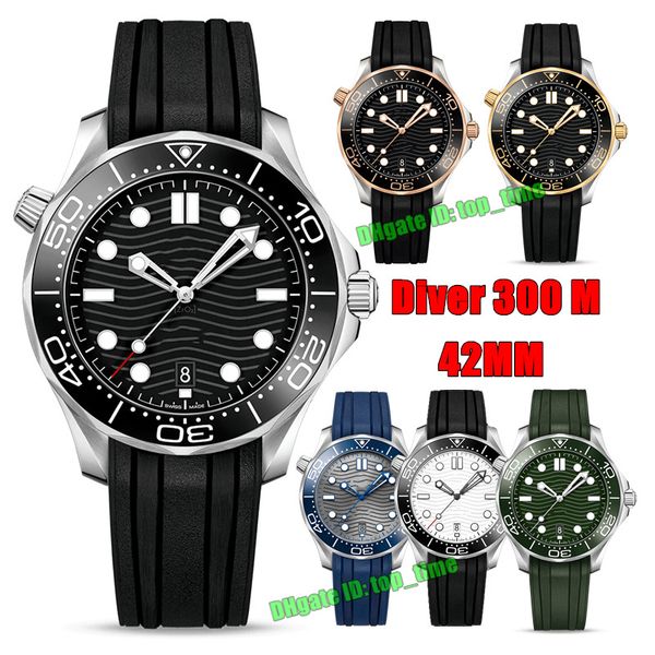 watches diver 300 m 42mm automatic mens watch white / black/ blue / green /gray dial rubber strap gents wristwatches, Slivery;brown
watches diver 300 m 42mm automatic mens watch white / black/ blue / green /gray dial rubber strap gents wristwatches, Slivery;brown