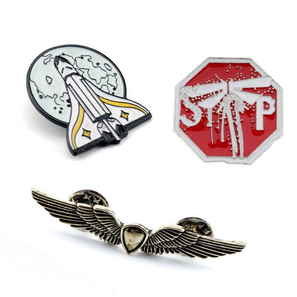 pins brooches the last of us 2 ellie brooch enamel pin shield wings rocket spaceship brooches pins game trinkets badge button pin w0426, Gray
pins brooches the last of us 2 ellie brooch enamel pin shield wings rocket spaceship brooches pins game trinkets badge button pin w0426, Gray