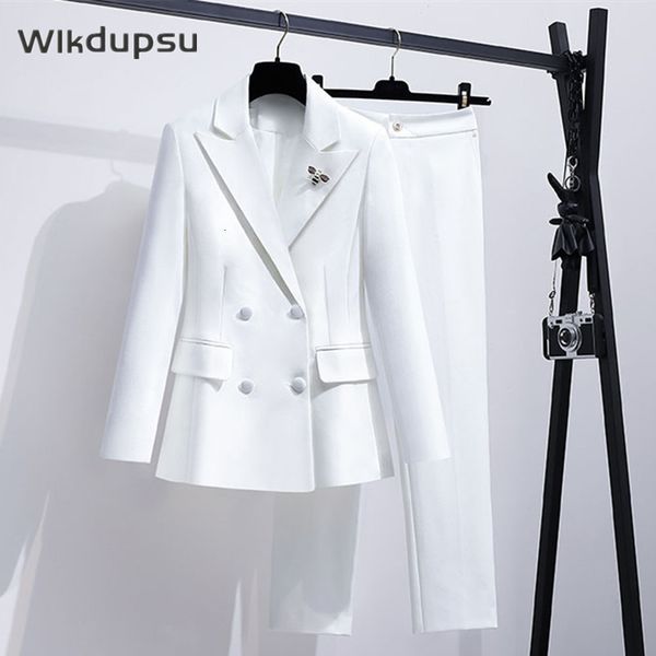 women's suits blazers office lady work formal business pants suit women luxury blazer jacket clothing black white two piece set size xx, White;black
women's suits blazers office lady work formal business pants suit women luxury blazer jacket clothing black white two piece set size xx, White;black