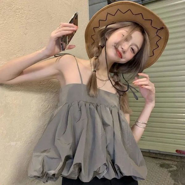 camisoles tanks summer sweet folds bubble camisole women's design sense short clothes women t shirt crop 230426, Black;white
camisoles tanks summer sweet folds bubble camisole women's design sense short clothes women t shirt crop 230426, Black;white