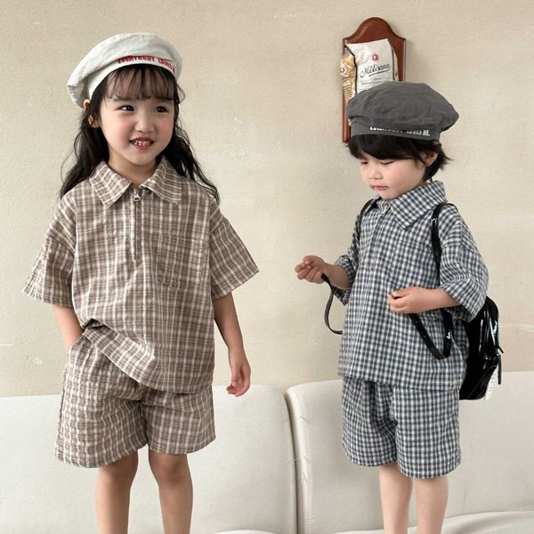 clothing sets summer boy girl baby casual plaid t-shirt set children fashion loose short sleeves + shorts 2pcs toddler cotton aa230426, White
clothing sets summer boy girl baby casual plaid t-shirt set children fashion loose short sleeves + shorts 2pcs toddler cotton aa230426, White