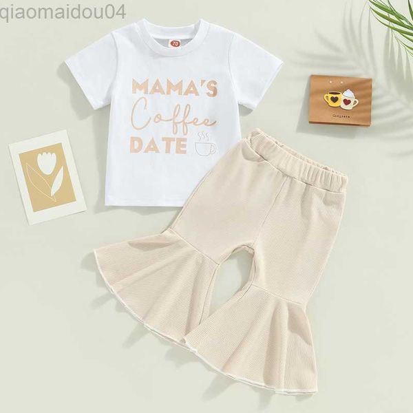 clothing sets infant baby girl clothes suits letter print short sleeve crew neck t-shirts and solid color ribbed flare pants 2pcs set aa2304, White
clothing sets infant baby girl clothes suits letter print short sleeve crew neck t-shirts and solid color ribbed flare pants 2pcs set aa2304, White