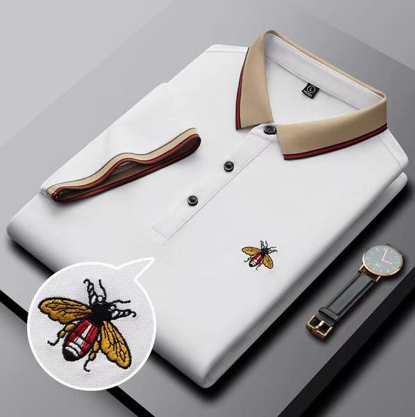 100% cotton polo shirt men's short-sleeved lapel t-shirt 2023 summer fashion letter embroidery paul shirt casual men's wear top, White;black
100% cotton polo shirt men's short-sleeved lapel t-shirt 2023 summer fashion letter embroidery paul shirt casual men's wear top, White;black