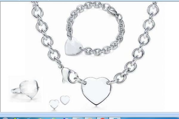 2023 lovely cute pendant necklaces thick stainless steel chain single heart luxury designer women necklace bracelet ring earrings suit with, Silver
2023 lovely cute pendant necklaces thick stainless steel chain single heart luxury designer women necklace bracelet ring earrings suit with, Silver