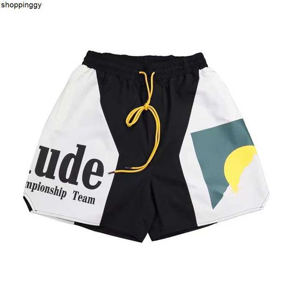 shorts designer rhude casual summer fashion sports size s-xl, White;black