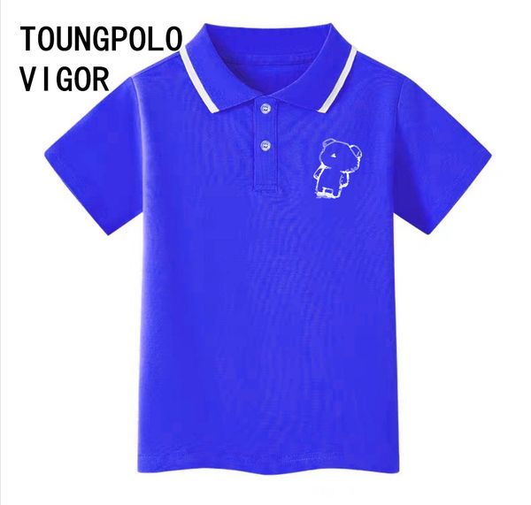 toungpolo vigor children's polo short sleeve kids t-shirt cotton shirt support oem design custom printed pattern team clothes school un, Blue
toungpolo vigor children's polo short sleeve kids t-shirt cotton shirt support oem design custom printed pattern team clothes school un, Blue