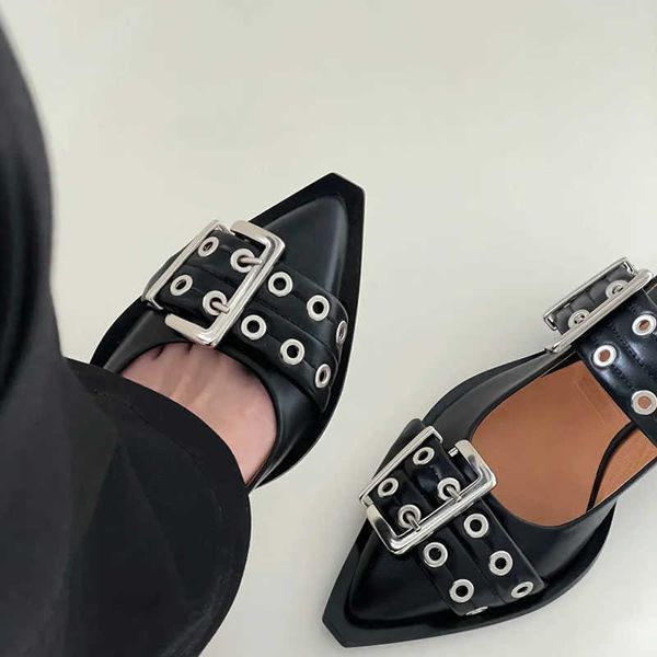 sandals dark flat toe box women's spring and summer new punk all-match willow pointed muller pumps women 230423, Black
sandals dark flat toe box women's spring and summer new punk all-match willow pointed muller pumps women 230423, Black