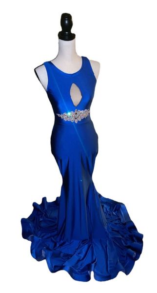 royal blue prom dress mermaid beaded crystals floor length sleeveless event wear party gown custom made plus size available, Black
royal blue prom dress mermaid beaded crystals floor length sleeveless event wear party gown custom made plus size available, Black