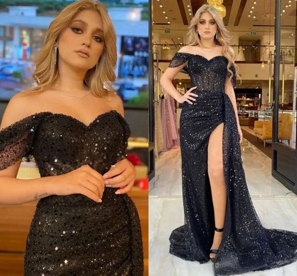 black shinny sequined mermaid prom dress 2023 one shoulder side split long saudi arabia black girl evening party gowns robe de soiree custom
black shinny sequined mermaid prom dress 2023 one shoulder side split long saudi arabia black girl evening party gowns robe de soiree custom