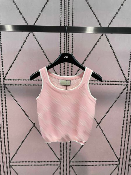 23ss vest camis womens designer clothing tank womens tanks camis jacquard monogram striped knitted suspender vest womens clothes, White
23ss vest camis womens designer clothing tank womens tanks camis jacquard monogram striped knitted suspender vest womens clothes, White
