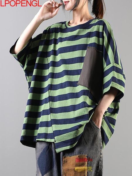 t-shirt tshirts women clothing tees loose cotton female shirts short sleeve print striped spliced new oversize batwing sleeve lady top, White
t-shirt tshirts women clothing tees loose cotton female shirts short sleeve print striped spliced new oversize batwing sleeve lady top, White