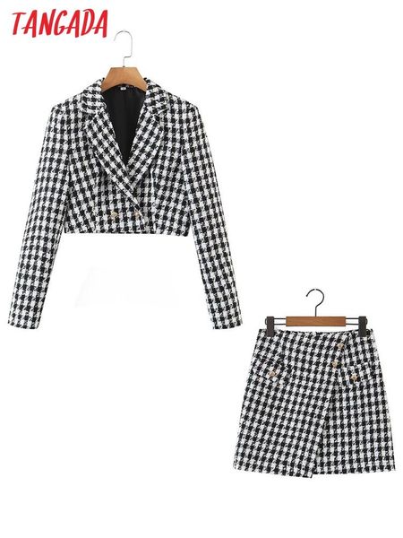 dress tangada chic women tweed suit skirt set 2022 fashion new suit 2 piece set blazer and skirt sl35, White
dress tangada chic women tweed suit skirt set 2022 fashion new suit 2 piece set blazer and skirt sl35, White