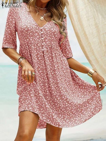 dresses zanzea summer bohemian floral printed holiday sundress women v neck half sleeve beach dress robe femme casual party vestidos, Black;gray
dresses zanzea summer bohemian floral printed holiday sundress women v neck half sleeve beach dress robe femme casual party vestidos, Black;gray