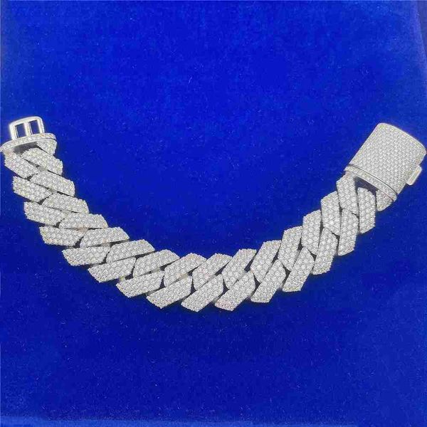 pass diamond tester 20mm 3 tone stones gold plating vvs moissanite diamond cuban link anklet bracelet s925 bracelet, Silver
pass diamond tester 20mm 3 tone stones gold plating vvs moissanite diamond cuban link anklet bracelet s925 bracelet, Silver