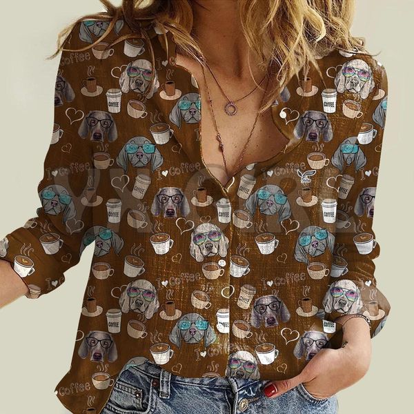 shirts yx girl i love coffee and weimaraner women's longsleeve shirt 3d printed buttondown shirt casual unique streewear, White
shirts yx girl i love coffee and weimaraner women's longsleeve shirt 3d printed buttondown shirt casual unique streewear, White