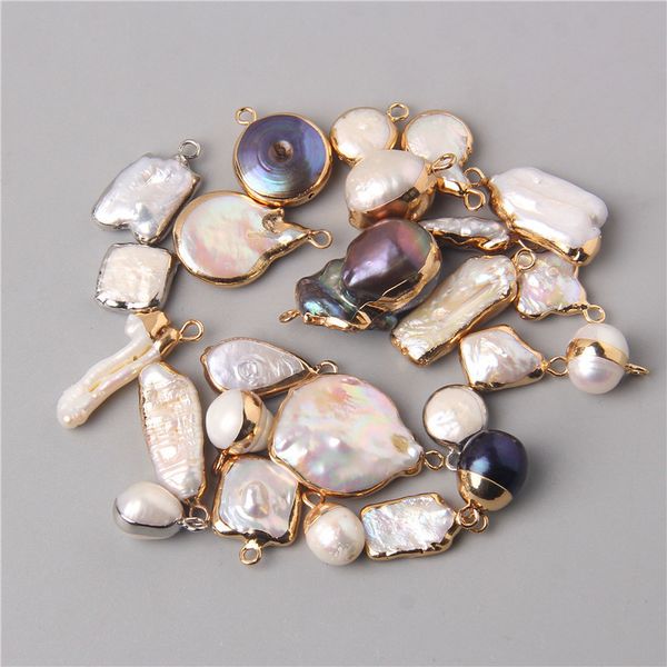 pendant necklaces 3pcs natural freshwater pearl pendants charms connector pendants for jewelry making diy accessories necklaces bracelet ear, Silver
pendant necklaces 3pcs natural freshwater pearl pendants charms connector pendants for jewelry making diy accessories necklaces bracelet ear, Silver
