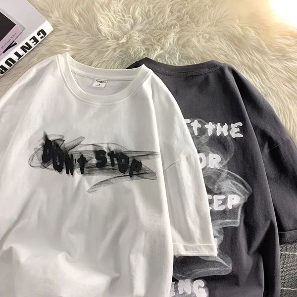 women's tshirt summer creative letter printing small lovers loose casual tshirt versatile handsome men and women half sleeve short 2304, White
women's tshirt summer creative letter printing small lovers loose casual tshirt versatile handsome men and women half sleeve short 2304, White
