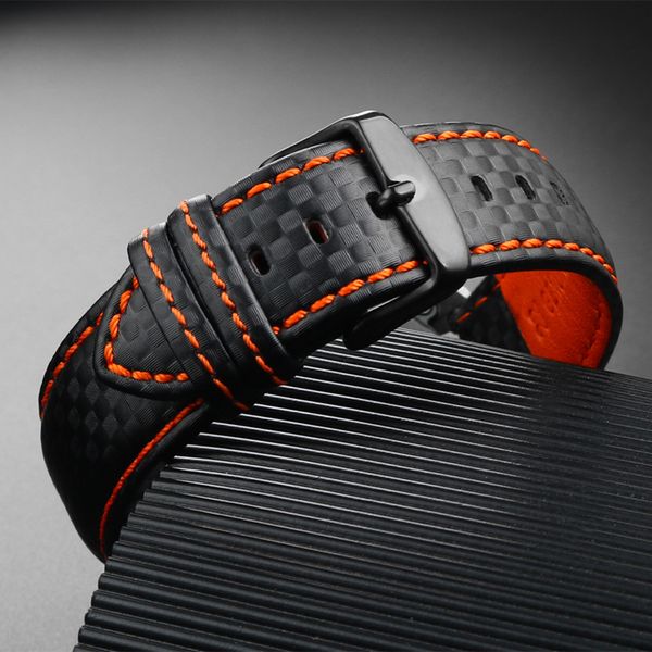 watch bands carbon fiber pattern leather strap men's accessories 18mm 20mm 21mm 22mm 2m 24mm black red band bracelet wristband 230426, Black;brown
watch bands carbon fiber pattern leather strap men's accessories 18mm 20mm 21mm 22mm 2m 24mm black red band bracelet wristband 230426, Black;brown