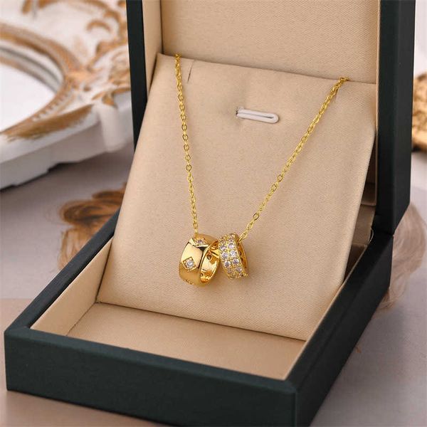fashion designer new couple necklace women's fashion simple round zircon pendant jewelry gift, Black
fashion designer new couple necklace women's fashion simple round zircon pendant jewelry gift, Black