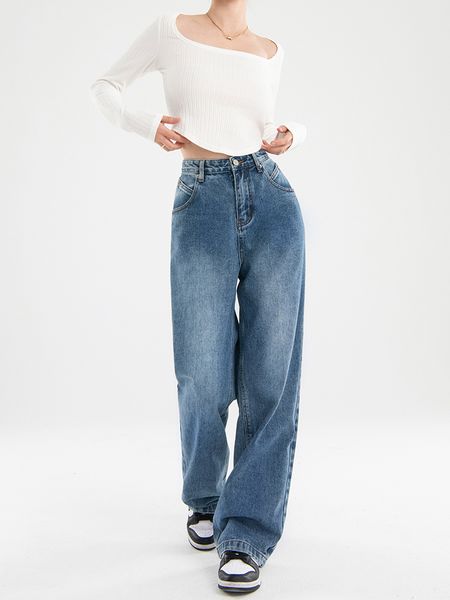 women's jeans women's jeans baggy vintage straight high waist jeans korean fashion streetwear casual pants femme wide leg mom deni, Blue
women's jeans women's jeans baggy vintage straight high waist jeans korean fashion streetwear casual pants femme wide leg mom deni, Blue