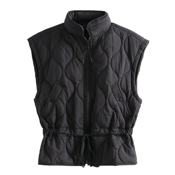 vests women's vest parkas coat zipper sleeveless coat solid streetwear elegant jacket autumn ladies black pocket outwear trf jacket, Black;white
vests women's vest parkas coat zipper sleeveless coat solid streetwear elegant jacket autumn ladies black pocket outwear trf jacket, Black;white