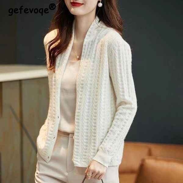sweaters autumn winter elegant fashion vneck solid sweater cardigan women long sleeve button up allmatch knitting coat female clothes, White;black
sweaters autumn winter elegant fashion vneck solid sweater cardigan women long sleeve button up allmatch knitting coat female clothes, White;black