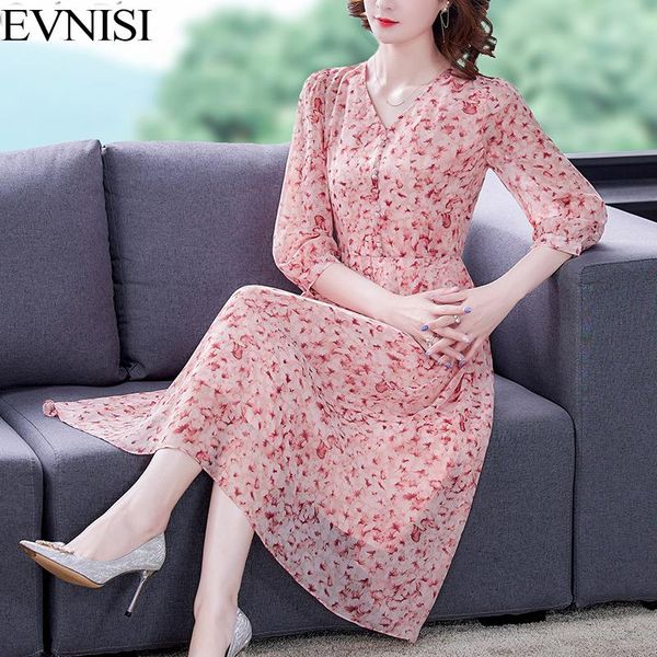 dresses evnisi floral chiffon print pink dress for women autumn fashion elastic waist slim vneck bohemian casual holiday dresses, Black;gray
dresses evnisi floral chiffon print pink dress for women autumn fashion elastic waist slim vneck bohemian casual holiday dresses, Black;gray