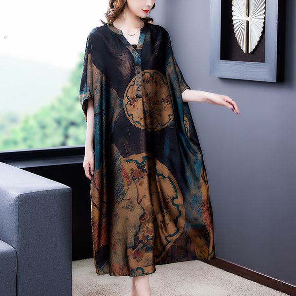 casual dresses loose flesh covering silk print mulberry long dress summer retro 4xl plus size chiffon dres vestidos 230426, Black;gray
casual dresses loose flesh covering silk print mulberry long dress summer retro 4xl plus size chiffon dres vestidos 230426, Black;gray