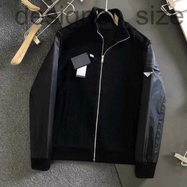men's jackets designerhigh version designer jacket fashion stitching metal triangle cardigan coat winter thickened warm knitted zier co, Black;brown
men's jackets designerhigh version designer jacket fashion stitching metal triangle cardigan coat winter thickened warm knitted zier co, Black;brown