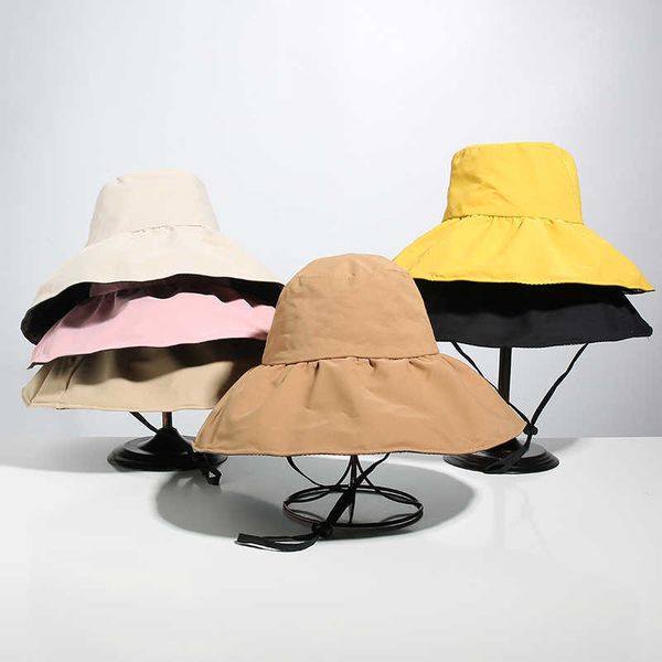 wide brim hats new women's hat bucket hat fashion all-match four seasons big brim panama basin cap fisherman hat women's sun hat g, Blue;gray
wide brim hats new women's hat bucket hat fashion all-match four seasons big brim panama basin cap fisherman hat women's sun hat g, Blue;gray