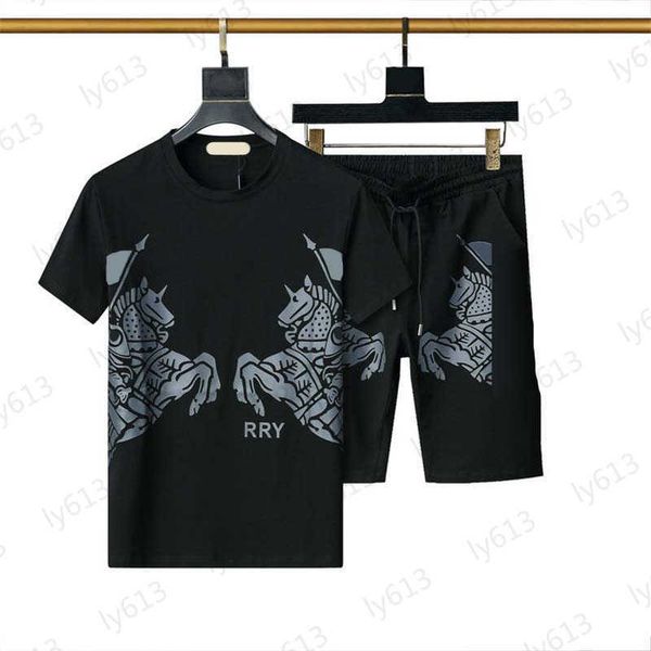 mens designer t-shirts clothes sets summer black fashion luxury loose cotton round neck brand embroidered double horse pattern printed sport, Gray
mens designer t-shirts clothes sets summer black fashion luxury loose cotton round neck brand embroidered double horse pattern printed sport, Gray