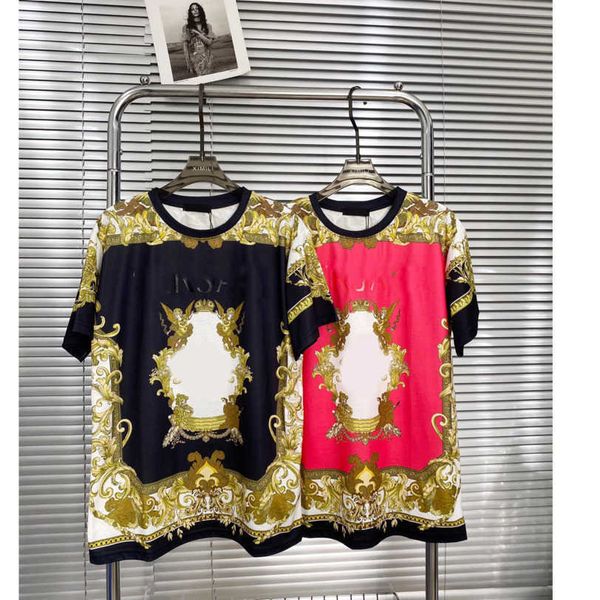 23ss tee womens t-shirt womens designer clothing round neck pure cotton color monogram printing large plate t-shirt women clothes a1, White
23ss tee womens t-shirt womens designer clothing round neck pure cotton color monogram printing large plate t-shirt women clothes a1, White