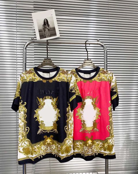 23ss tee womens t-shirt womens designer clothing round neck pure cotton color monogram printing large plate t-shirt women clothes, White
23ss tee womens t-shirt womens designer clothing round neck pure cotton color monogram printing large plate t-shirt women clothes, White
