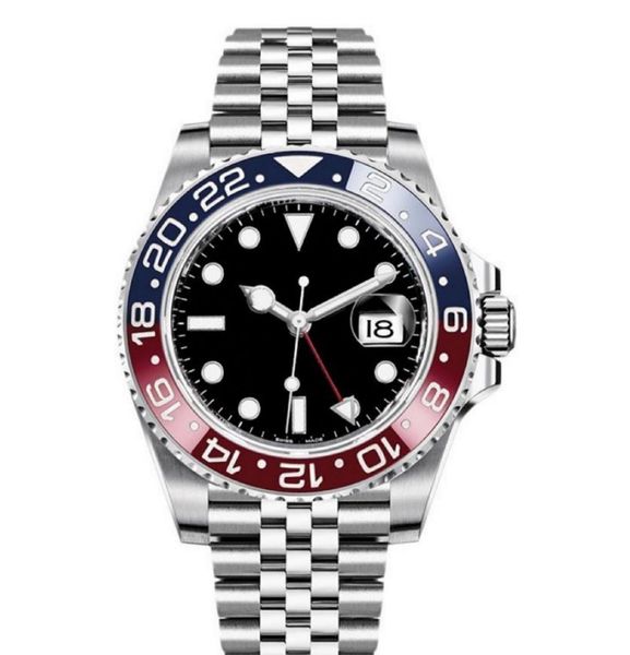 luxurious sports watch 40mm red and blue pepsi gmt dual time zone eta 2836 3186 ceramic sapphire diving waterproof 904l automatic watch, Slivery;brown
luxurious sports watch 40mm red and blue pepsi gmt dual time zone eta 2836 3186 ceramic sapphire diving waterproof 904l automatic watch, Slivery;brown