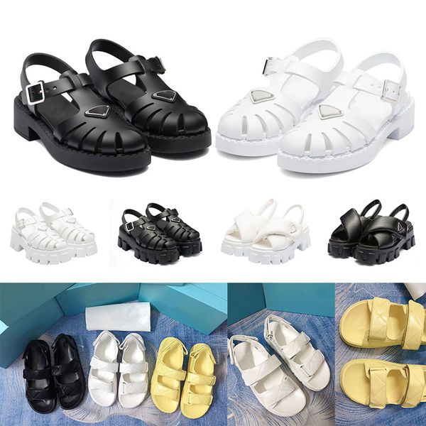 fashion women foam rubber sandals prad monolith platform sandal soft lining leather concave convex sole triangle black womens vintage beach
fashion women foam rubber sandals prad monolith platform sandal soft lining leather concave convex sole triangle black womens vintage beach