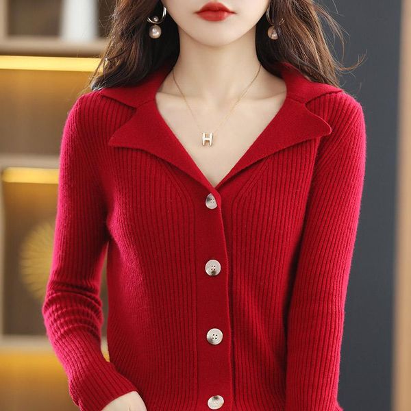 sweaters pure wool knitted cardigan women's spring and autumn new loose and thin exquisite women's clothing chic lapel cashmere sw, White;black
sweaters pure wool knitted cardigan women's spring and autumn new loose and thin exquisite women's clothing chic lapel cashmere sw, White;black