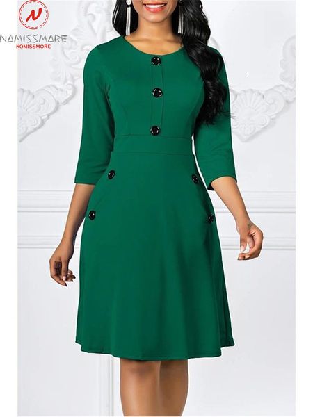 casual dresses women spring autumn solid a-line single-breasted design pockets decor o-neck three quarter sleeve high waist slim 230427, Black;gray
casual dresses women spring autumn solid a-line single-breasted design pockets decor o-neck three quarter sleeve high waist slim 230427, Black;gray