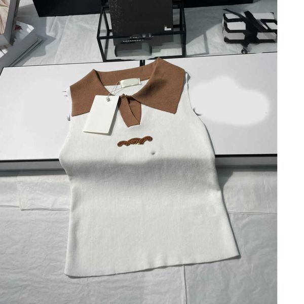 23ss camis vest womens designer clothing tank womens tanks spring summer three-dimensional embroidery color patchwork polo neck knit vest w, White
23ss camis vest womens designer clothing tank womens tanks spring summer three-dimensional embroidery color patchwork polo neck knit vest w, White