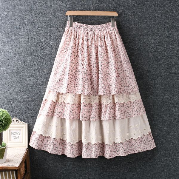 skirts autumn women elastic waist cotton and linen floral print skirt mori girl lace women skirts 230427, Black
skirts autumn women elastic waist cotton and linen floral print skirt mori girl lace women skirts 230427, Black