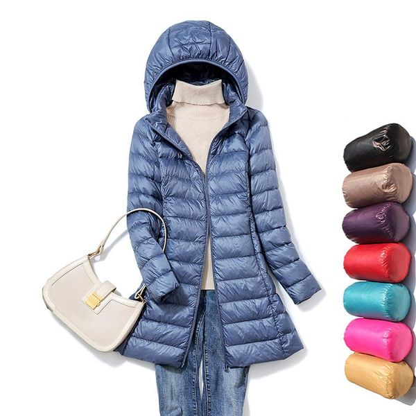parkas 2022 90% ultralight down coat jacket women hooded parkas female winter white duck down female warm long down coat portable, Black
parkas 2022 90% ultralight down coat jacket women hooded parkas female winter white duck down female warm long down coat portable, Black