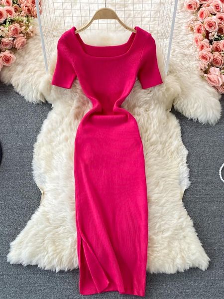 dresses hikigawa chic fashion woman dress solid square collar short sleeve slim waist slit knitted dresses for women vestidos mujer, Black;gray
dresses hikigawa chic fashion woman dress solid square collar short sleeve slim waist slit knitted dresses for women vestidos mujer, Black;gray
