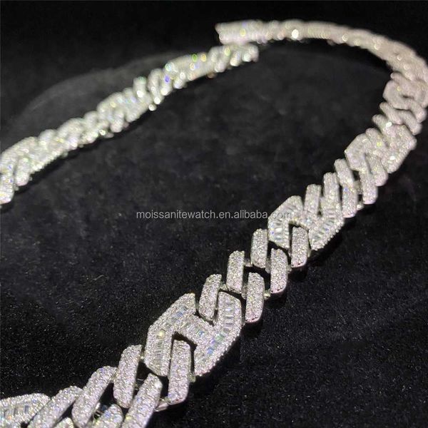 925 solid silver gra moissanite 15mm wide vvs diamond iced out cuban necklace men hip hop jewelry baguette cuban link chain
925 solid silver gra moissanite 15mm wide vvs diamond iced out cuban necklace men hip hop jewelry baguette cuban link chain