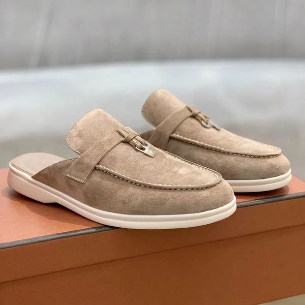 new men shoes luxury charms walk slipper women casual loafers platform slippers classic suede walking flats mules with buckle outdoor slides, Black
new men shoes luxury charms walk slipper women casual loafers platform slippers classic suede walking flats mules with buckle outdoor slides, Black