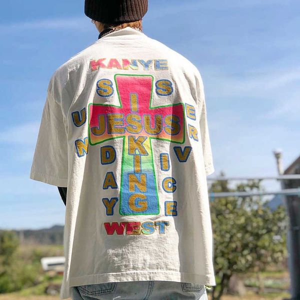 men's t-shirts 2022ss jesus is king cross stamp bronze print graphic t shirt high street fashion men women loose short sleeve t shirt j, White;black
men's t-shirts 2022ss jesus is king cross stamp bronze print graphic t shirt high street fashion men women loose short sleeve t shirt j, White;black