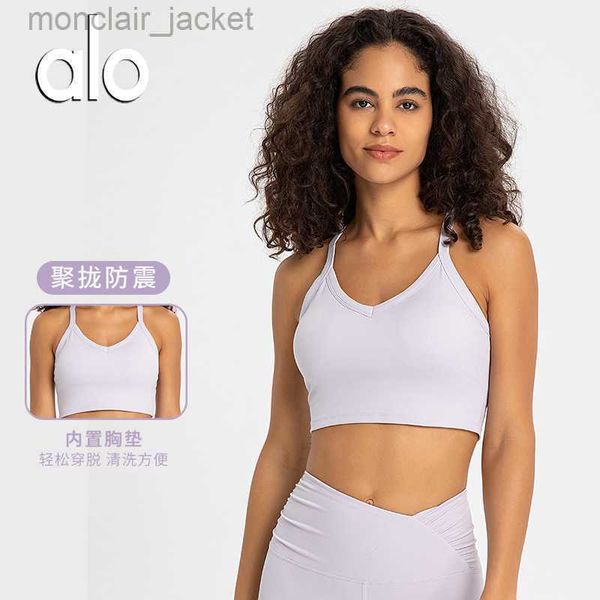 desginer alos yoga t shirt new fitness bra gathered cross hollow sports bra high elastic nude comfort tank top, White
desginer alos yoga t shirt new fitness bra gathered cross hollow sports bra high elastic nude comfort tank top, White
