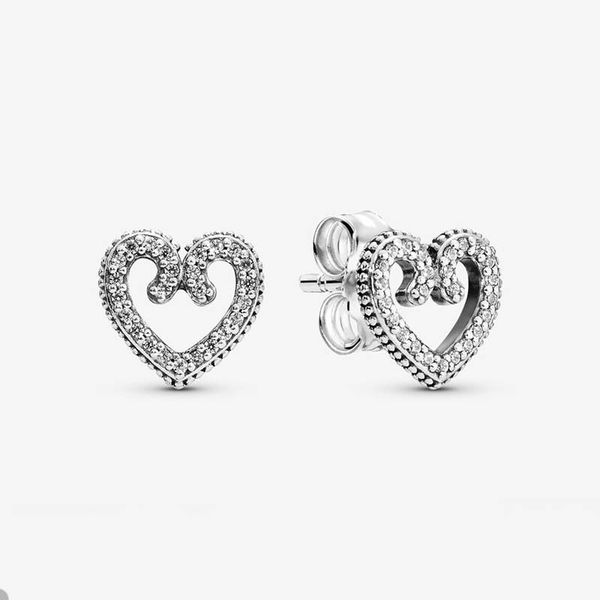 925 sterling silver heart swirl stud earring for pandora crystal diamond wedding designer earrings for women sisters gift luxury love earrin, Golden;silver
925 sterling silver heart swirl stud earring for pandora crystal diamond wedding designer earrings for women sisters gift luxury love earrin, Golden;silver